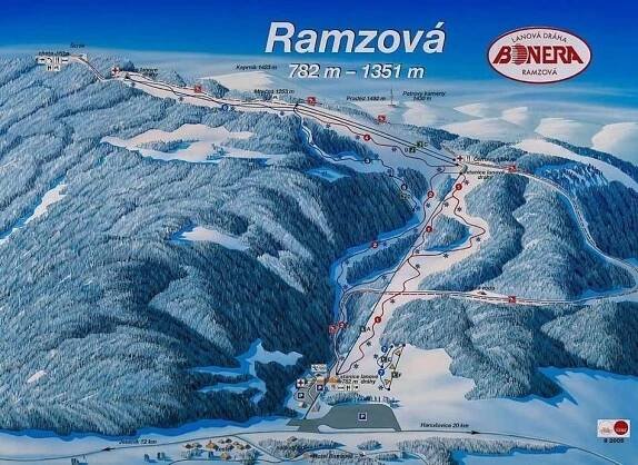 Ramzová Bonera mapa - zvětšit mapu