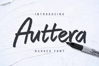 Auttera Marker/Brush Font (180165)