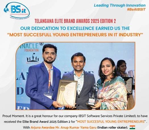 Telangana-elite-brand-award-by-anup-kumar-BSIT-Software-Services-Web-And-App-Development-Company-In-India