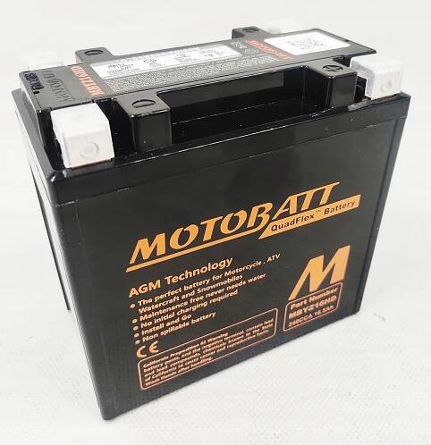 Akumulátor AGM MOTOBATT MBYZ16HD 12V 16,5Ah 240A YTX14-BS YTX14L-BS Harley
