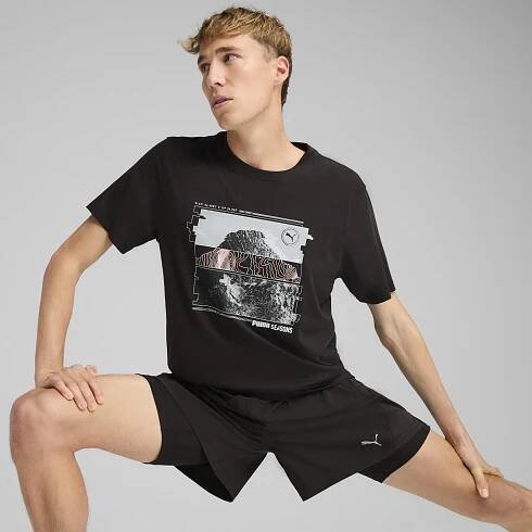 Pánské běžecké tričko PUMA Graphic Season