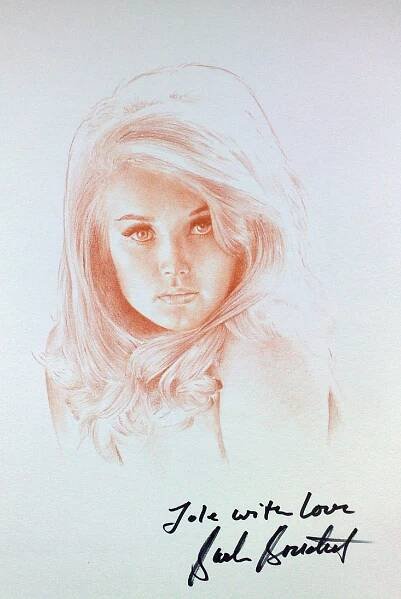 Barbara Bouchet Jole Stamenkovic painting