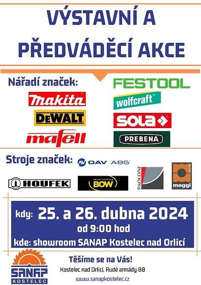 VÝSTAVNÍ A PŘEDVÁDĚCÍ AKCE SANAP 2024