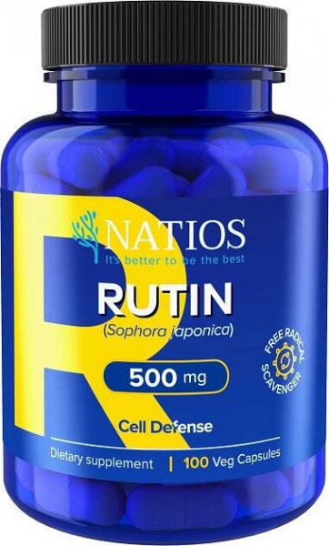 NATIOS Rutin 500 mg 100 veganských kapslí