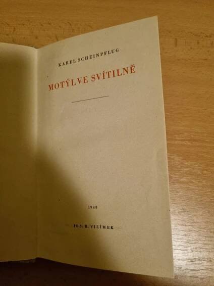 Motýl ve svítilně-Karel Scheinpflug