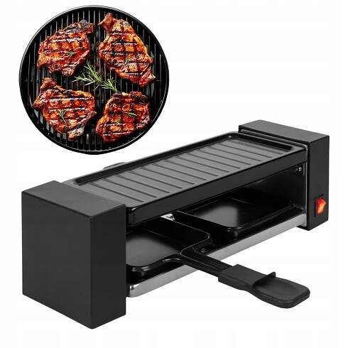 ELEKTRICKÝ DOMÁCÍ GRIL ZAŘÍZENÍ PRO GRILOVÁNÍ V DOMÁCNOSTI + 2 PÁNVE