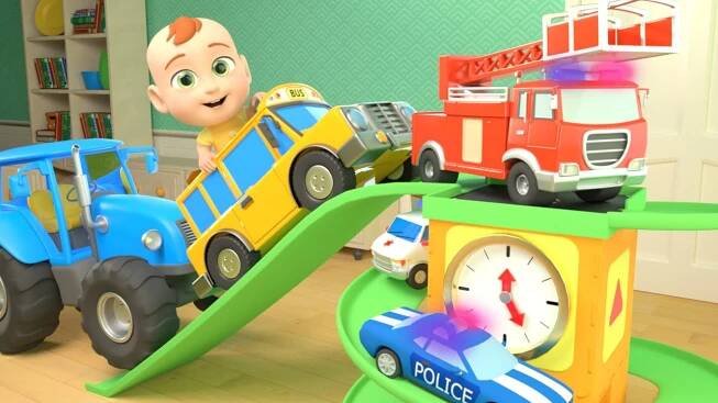 Hickory Dickory Dock, The Firetruck Went Up The Clock