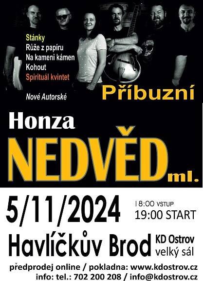 Honza NEDVĚD Havlíčkův Brod. Akce Koncerty 