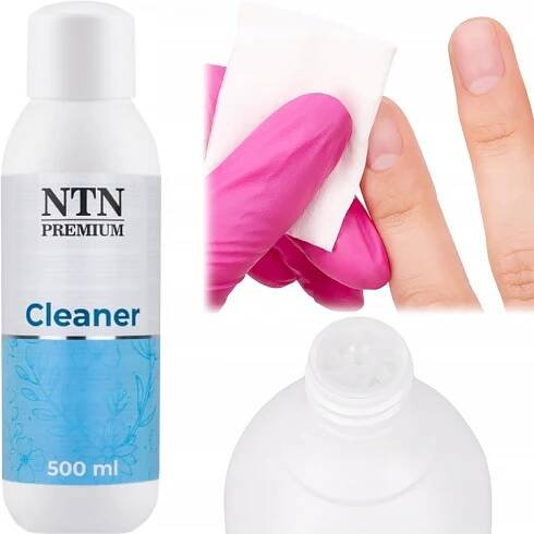 Profesionální tekutý odmašťovač na nehtovou ploténku NTN Cleaner 500 ml ET