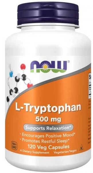 Now Foods L-Tryptophan 500 mg 120 kapslí