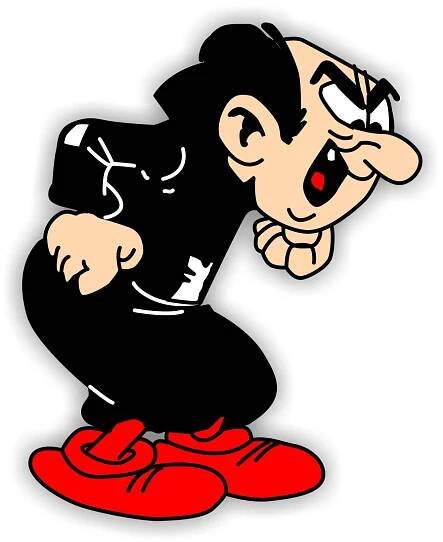 Omalovánka Gargamel: Šmoulové Gargamel k vytištění - Waouo.com