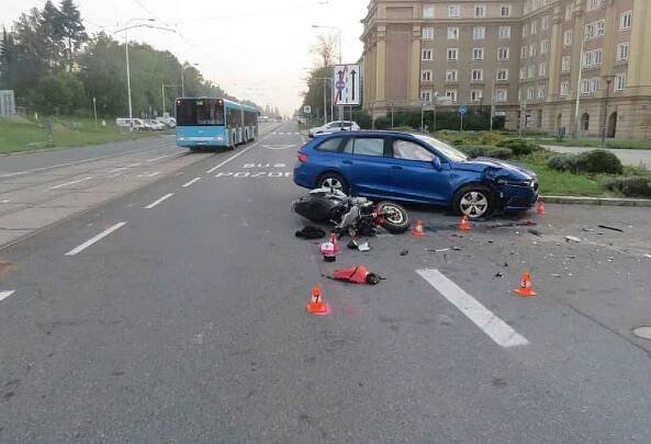 Snímek z místa nehody.