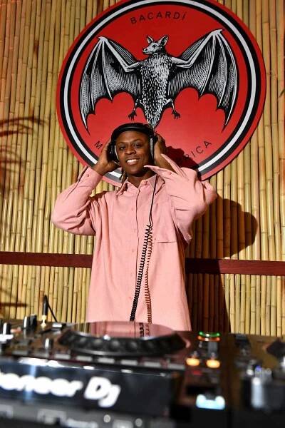 Myles O'Neal attends the BACARDI x Stadium Goods Kick Off Summer Festival Season With Caribbean Speakeasy Pop-Up on June 07, 2023