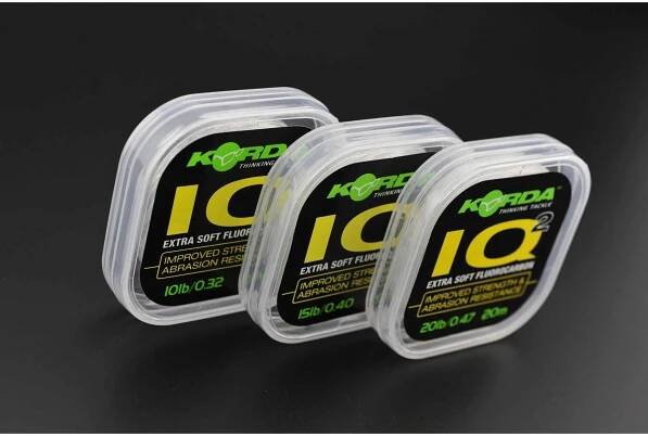 Fotografie Korda Návazcový vlasec IQ2 Fluorocarbon 20m - 0,35mm 5,4kg