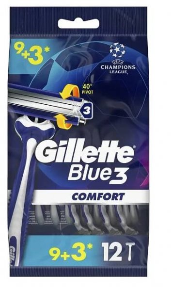 Gillette Blue3 Comfort pánské jednorázové holítko 9+3 ks
