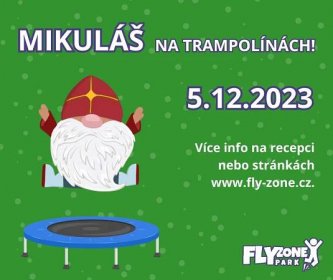 Mikuláš na trampolíně ve Fly Zone parku - 5.12.2023