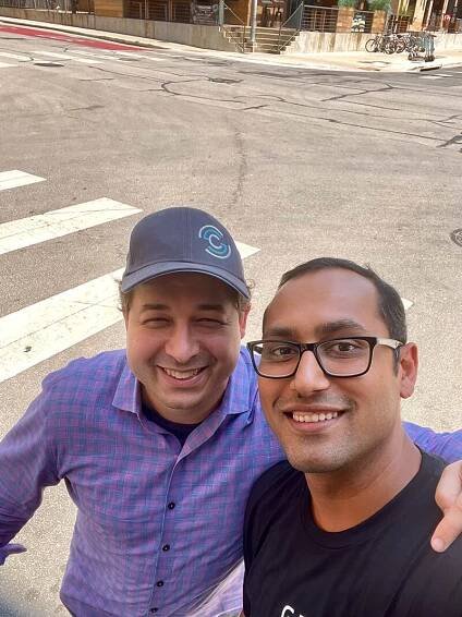Last minute after lunch photo with Jason Cohen - Syed Balkhi