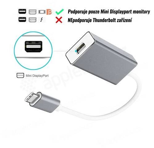 Redukce / přepojka / adaptér USB-C na Mini Displayport pro Apple MacBook / iMac (1)