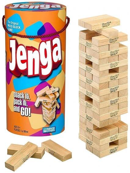 Hasbro Gaming Jenga Wooden Blocks
