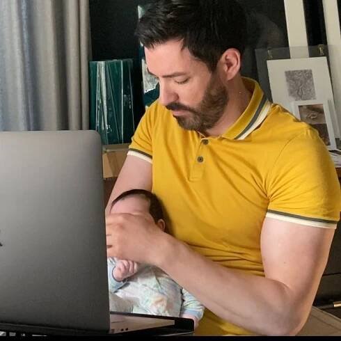 Drew Scott Calls Baby Parker His 'New Business Partner,' Jokes Brother Jonathan Is Being 'Bumped'