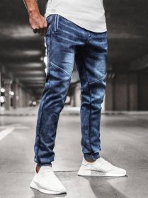 Pánské Kalhoty Jogger Modré OZONEE JS/KK1056