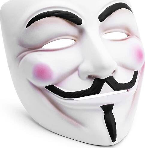 Verk 18222 maska Anonymous Vendetta bílá od 6 Kč