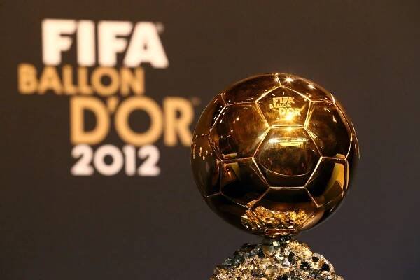 The 2012 FIFA Ballon d'Or trophy.