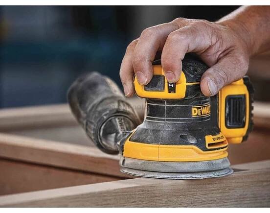 DeWALT DCW210NT aku excentrická bruska 18V v kufru T-STAK bez baterie - Nářadí Potač