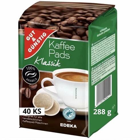 Kávové pody Klasik Gut und Gunstig XXL 40 ks