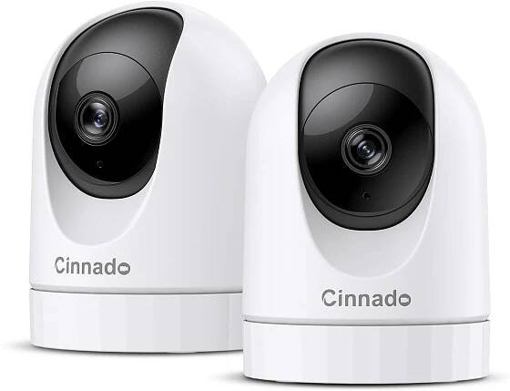 Cinnado - WiFi bezdrátové kamery 2K - IR noční vidění - 2 kusy - TV, audio, video