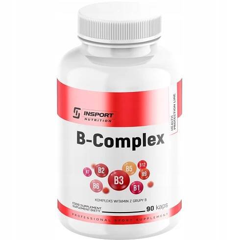 VITAMÍN B-KOMPLEX 90 KAP ÚNAVA SILNÝ VITAMÍN B-KOMPLEX | INSPORT