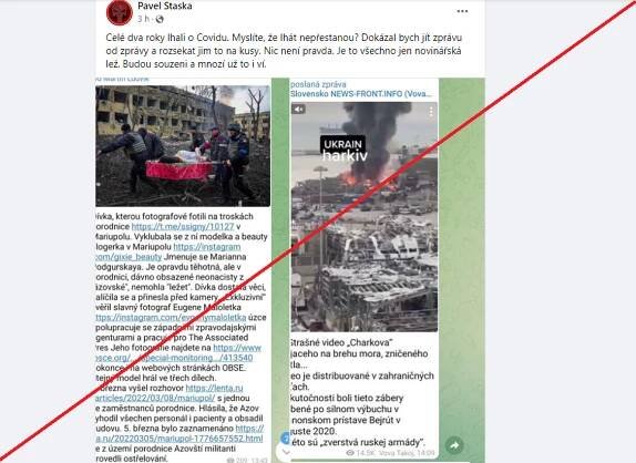 Šíří se dezinformace o ruském útoku na nemocnici v Mariupolu