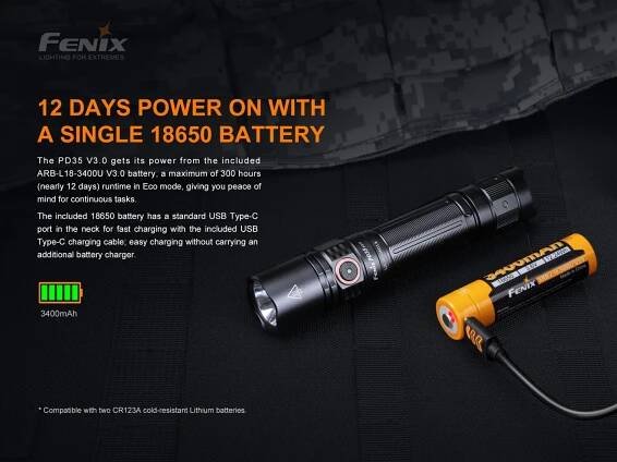LED svítilna Fenix PD35 V3.0 - zelená tropic | Hodrmoto Eshop