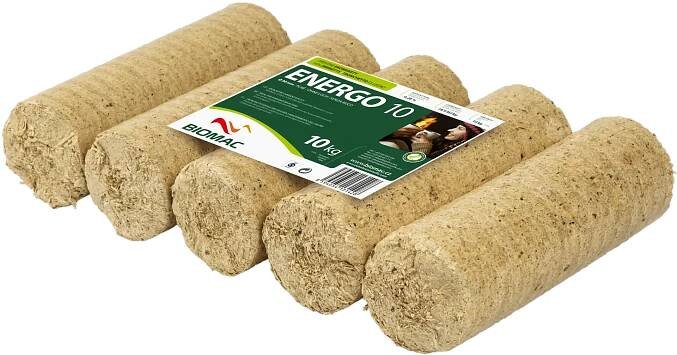 DŘEVNÍ BRIKETY ENERGO 10 - balík 10kg