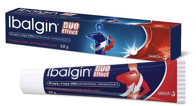 Ibalgin® Duo Effect 500mg/g+2mg/g krém 50g