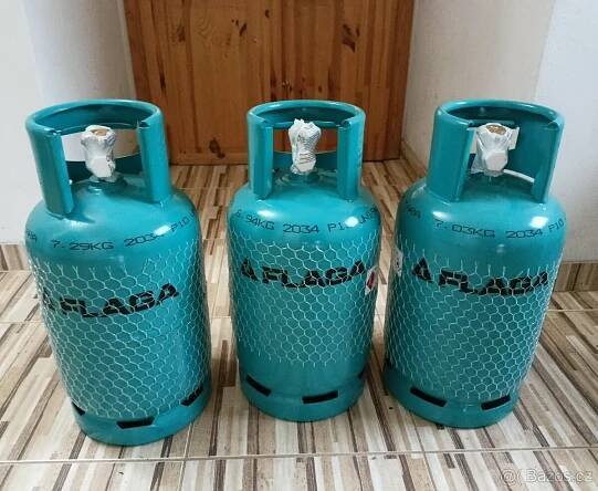 PB láhev - bomba ZAPLOMBOVANÁ 5kg ČISTÝ PROPAN - Brno, Žebětín - Bazar
