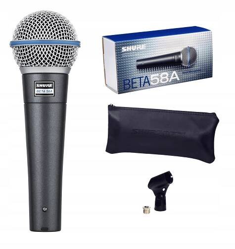 Shure BETA 58A dynamický mikrofon pro zpěv
