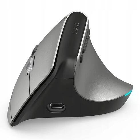 Hama vertikální ergonomická bezdrátová myš EMW-700, nabíjecí, multi-device