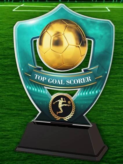 Club Colours Top Goal Scorer Shield Trophy | Trophy Monster