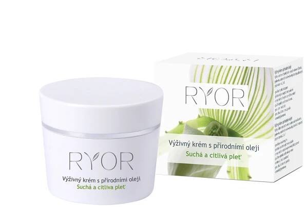 Ryor výživný krém s přírodními oleji pro suchou a citlivou pleť 50 ml