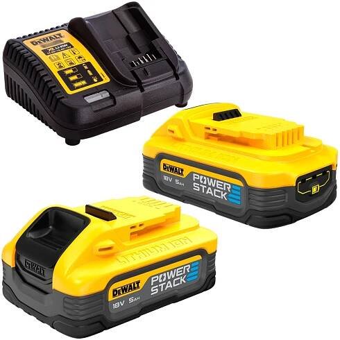 DCH273H2T DeWalt Aku kombinované kladivo SDS-Plus 18 V PowerStack 2x 5Ah, TSTAK