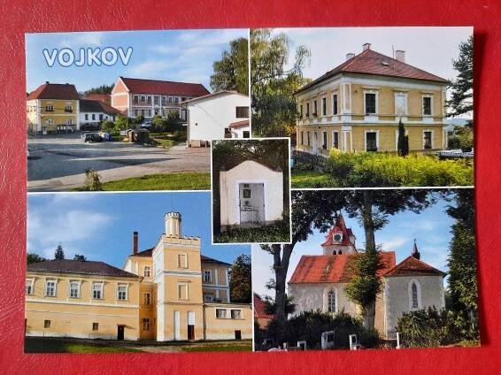 Vojkov okres Benešov  - Pohlednice místopis