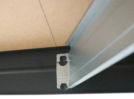 AR Shelving Rohový kovový regál RIVET antracit 5 polic 250kg 180x90x45x65cm
