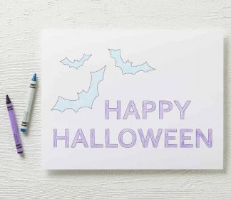 Happy Halloween coloring page, Bats coloring page
