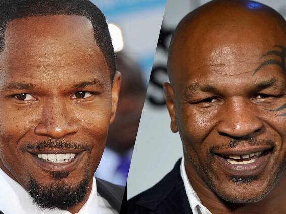 Jamie Foxx v boxerském ringu jako Mike Tyson