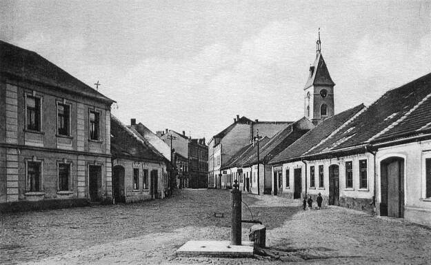 Vodňany, Heritesova (Hrnčířská) ulice; před rokem 1917 (sbírka Pavla Fiedlera).