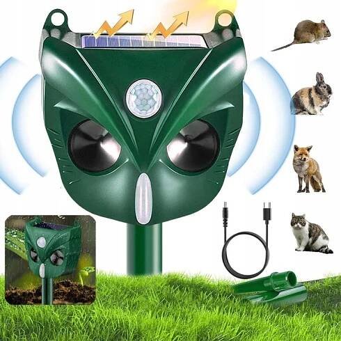 ODPUZOVAČ ZVÍŘAT PRO PSY A PTÁKY DIVOKÝCH PRASAT 5V1 SOLÁRNÍ USB VODOTĚSNÝ