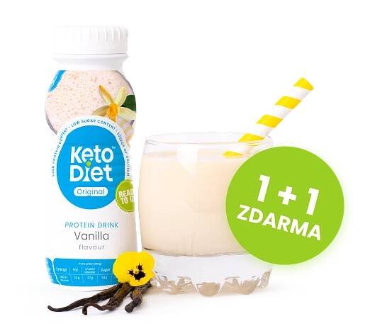 1 + 1 proteinový drink – příchuť vanilka (2 porce)