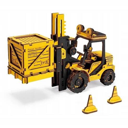 Puzzle 3D Robotime vysokozdvižný vozík TG413K