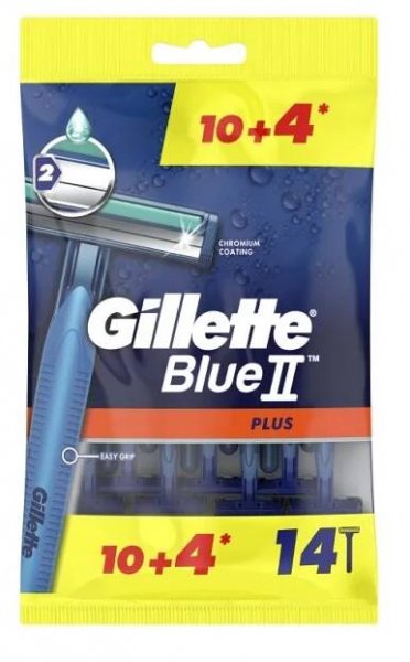 Gillette Blue2 Plus pánské jednorázové holítko 10+4 ks